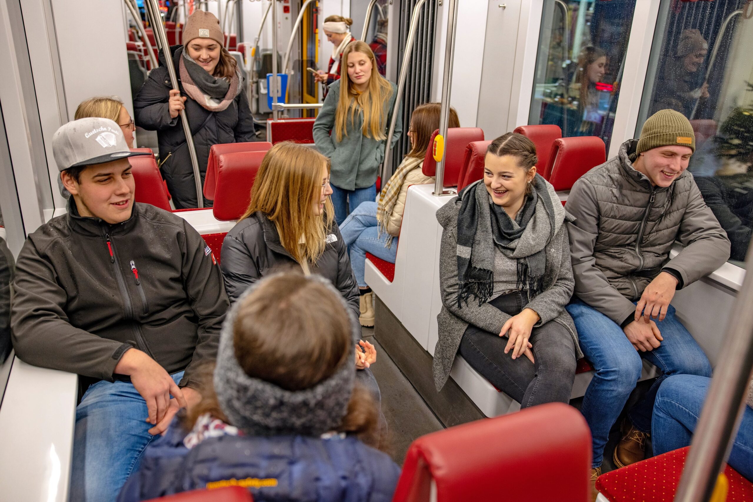 Landjugend in der Traunseetram